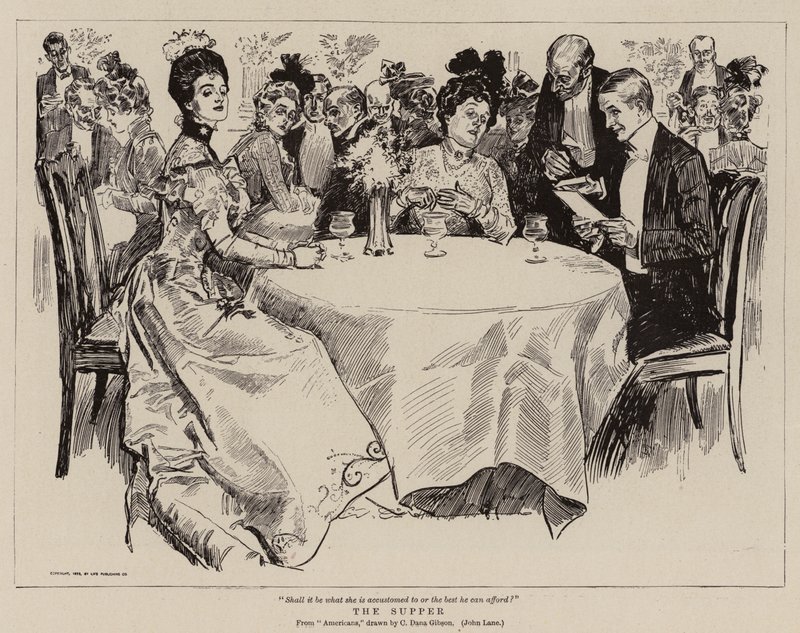 Večeře od Charles Dana Gibson