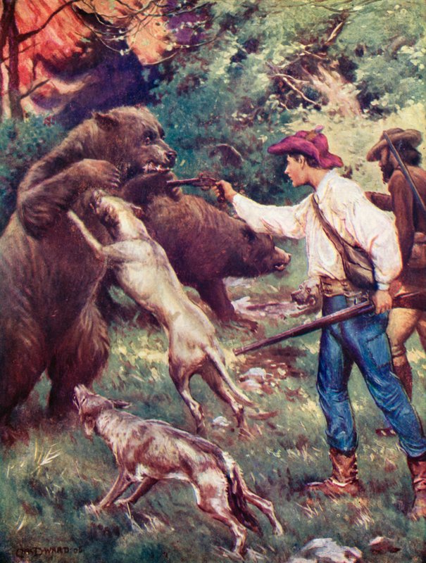 Illustration for The Swiss Family Robinson  od Charles Daniel Ward