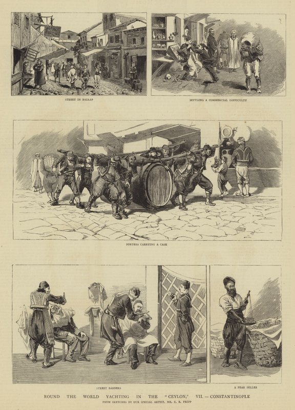 Kolem světa Jachting na Cejlonu, VII, Konstantinopol od Charles Edwin Fripp