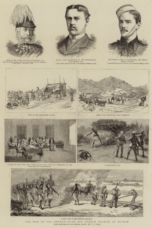 Válka v Soudanu se sirem Geraldem Grahamem v Suakimu od Charles Edwin Fripp