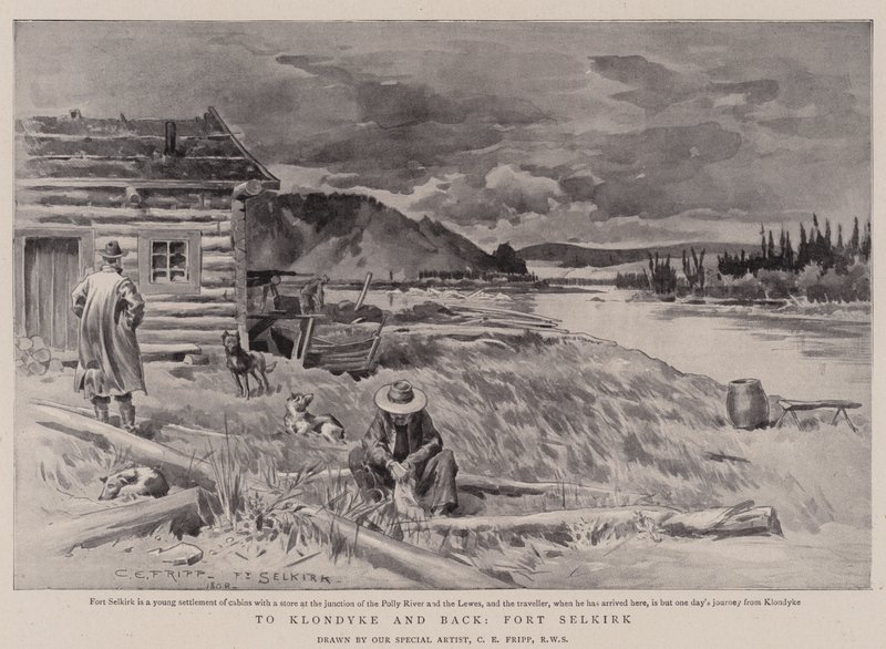 Na Klondyke a zpět, Fort Selkirk od Charles Edwin Fripp