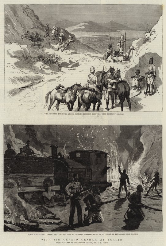 Se sirem Geraldem Grahamem v Suakimu od Charles Edwin Fripp