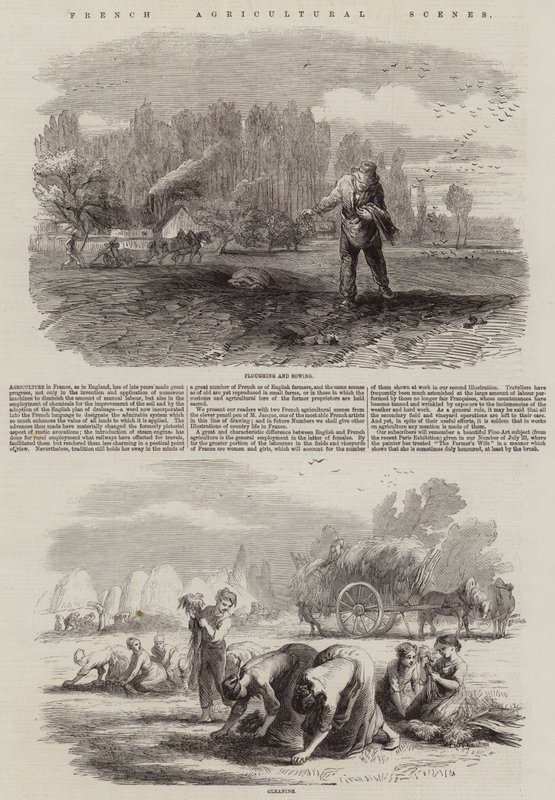 Francouzské zemědělské scény od Charles Emile Jacque