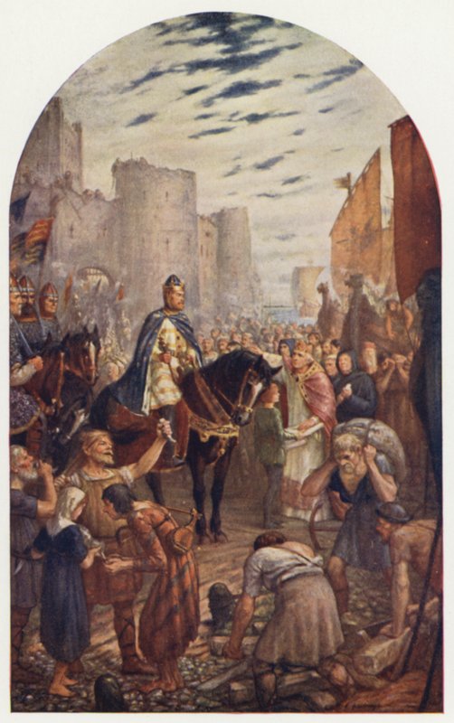 William II staví Tower of London od Charles Goldsborough Anderson