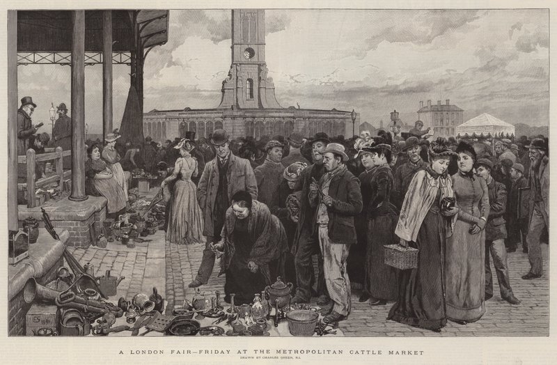Londýnský veletrh, pátek na Metropolitan Cattle Market od Charles Green