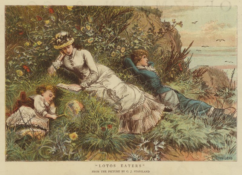 Lotos Eaters (chromolitho) od Charles J. Staniland
