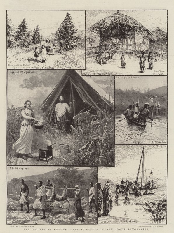 Britové ve střední Africe, scény v Tanganice a o ní od Charles J. Staniland