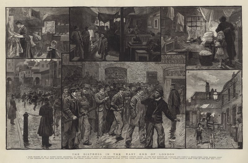 The Distress in the East End of London od Charles J. Staniland