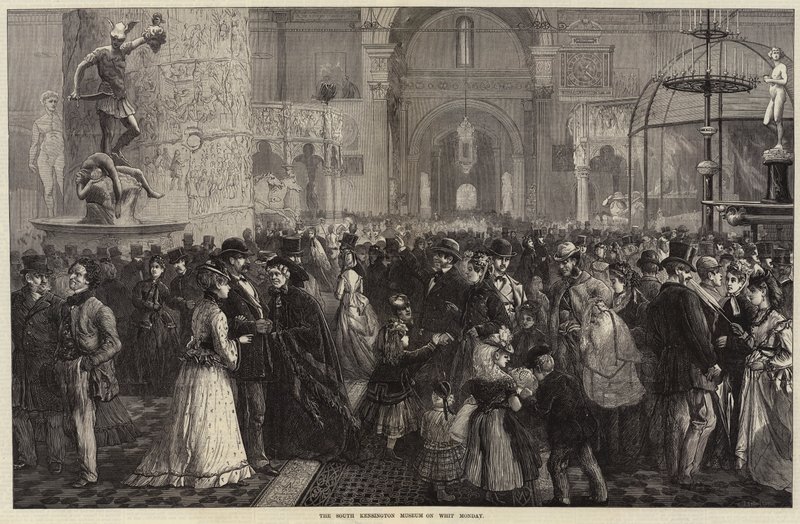 South Kensington Museum na svatodušní pondělí od Charles J. Staniland