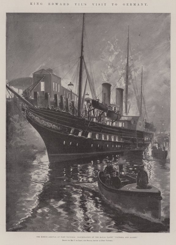 Návštěva krále Eduarda VII. v Německu od Charles John de Lacy