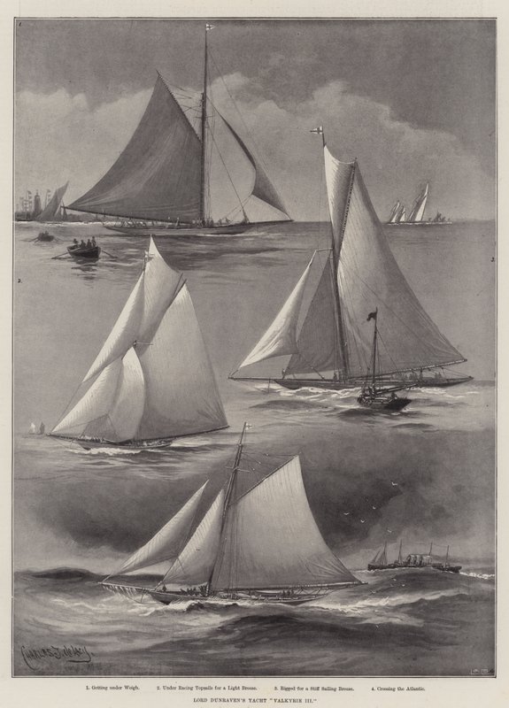 Jachta lorda Dunravena Valkýra III od Charles John de Lacy