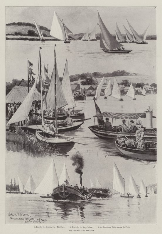 Bourne End Regatta od Charles John de Lacy