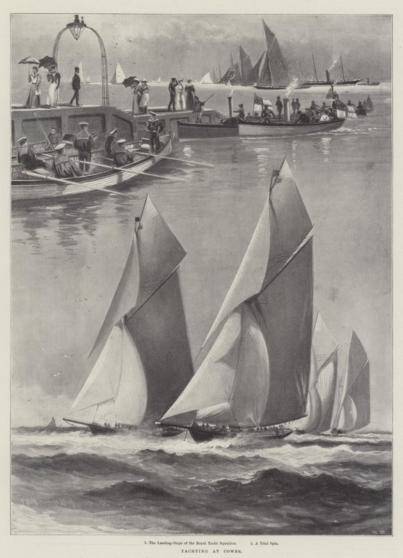 Jachting v Cowes od Charles John de Lacy