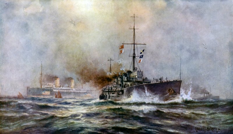 Policing the seas - nový lehký křižník od Charles John de after Lacy