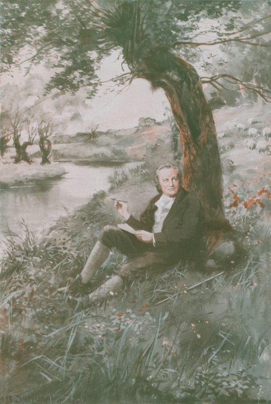 William Blake sedí na slunci od Charles Mills Sheldon