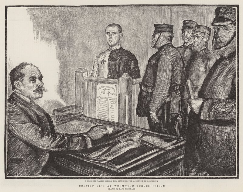 Život odsouzených ve věznici Wormwood Scrubs od Charles Paul Renouard