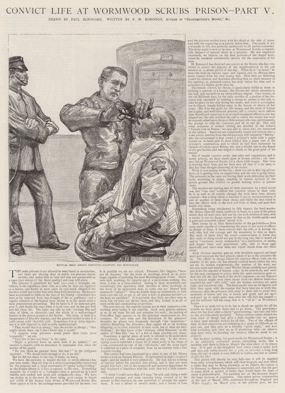 Convict Life ve věznici Wormwood Scrubs od Charles Paul Renouard
