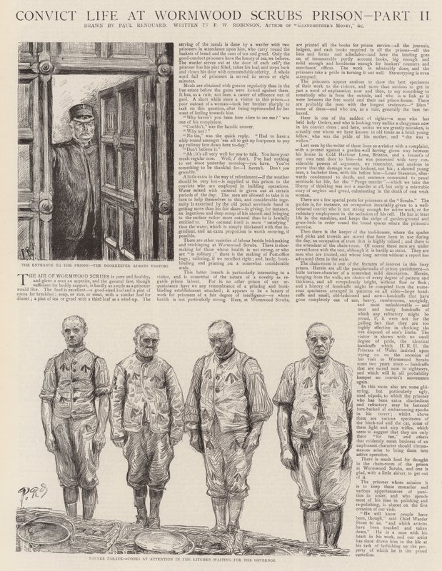 Convict Life ve věznici Wormwood Scrubs od Charles Paul Renouard