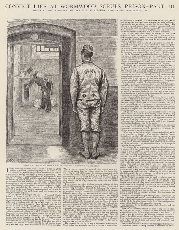 Convict Life ve věznici Wormwood Scrubs od Charles Paul Renouard