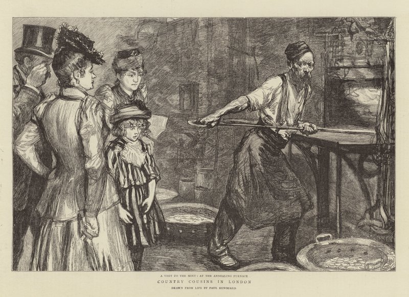 Country Cousins v Londýně od Charles Paul Renouard