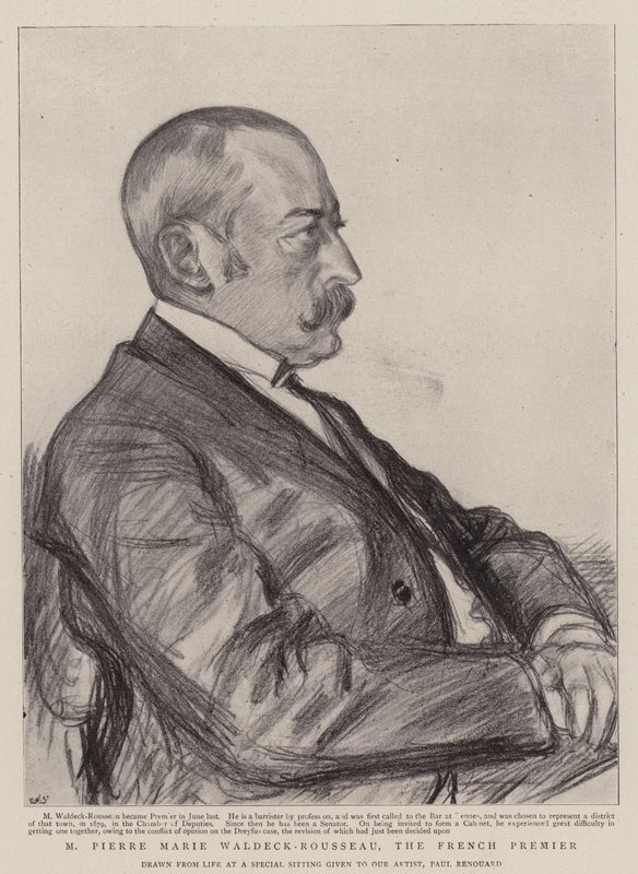M Pierre Marie Waldeck-Rousseau, francouzský premiér od Charles Paul Renouard