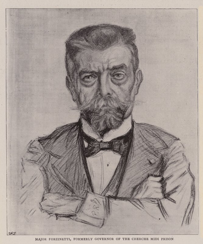Major Forzinetti, bývalý guvernér věznice Cherche Midi od Charles Paul Renouard