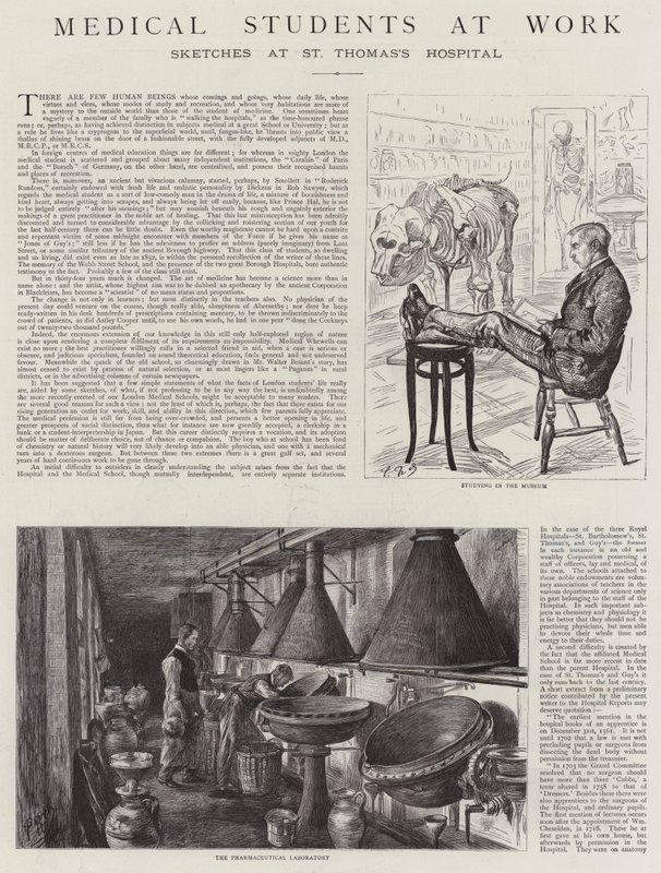 Studenti medicíny v práci od Charles Paul Renouard
