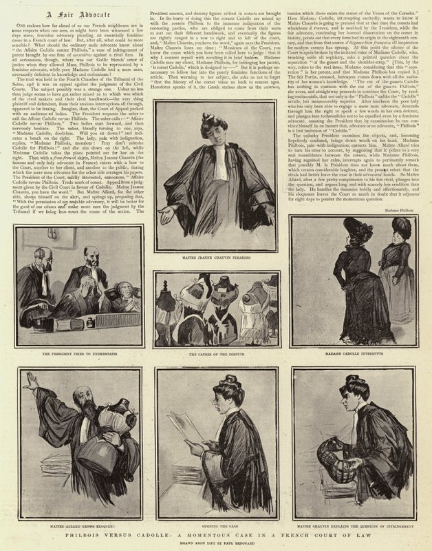 Philbois versus Cadolle, významný případ u francouzského soudu od Charles Paul Renouard