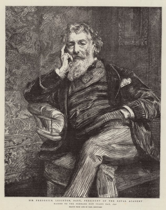 Sir Frederick Leighton, Baronet, prezident Královské akademie od Charles Paul Renouard