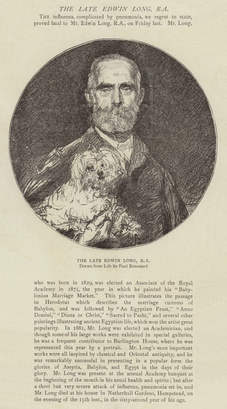 Zesnulý Edwin Long, RA od Charles Paul Renouard