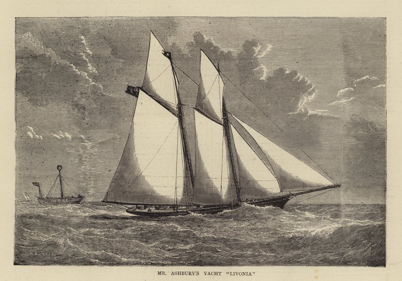 Jachta Livonia pana Ashburyho od Charles Ricketts
