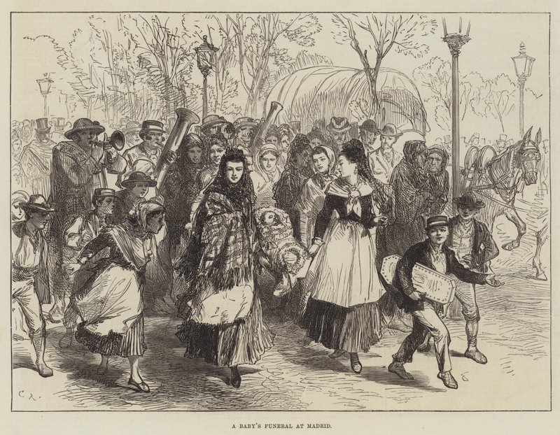 Dětský pohřeb v Madridu od Sir John Charles Robinson