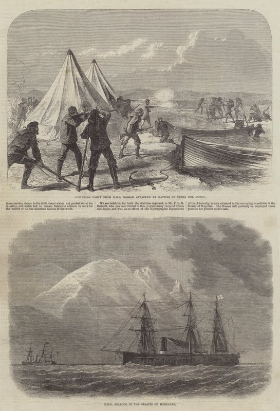 Průzkumná výprava v Terra del Fuego od Sir John Charles Robinson