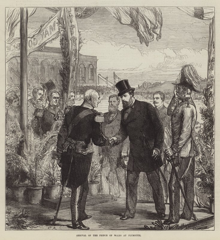 Příjezd prince z Walesu do Plymouthu od Sir John Charles Robinson