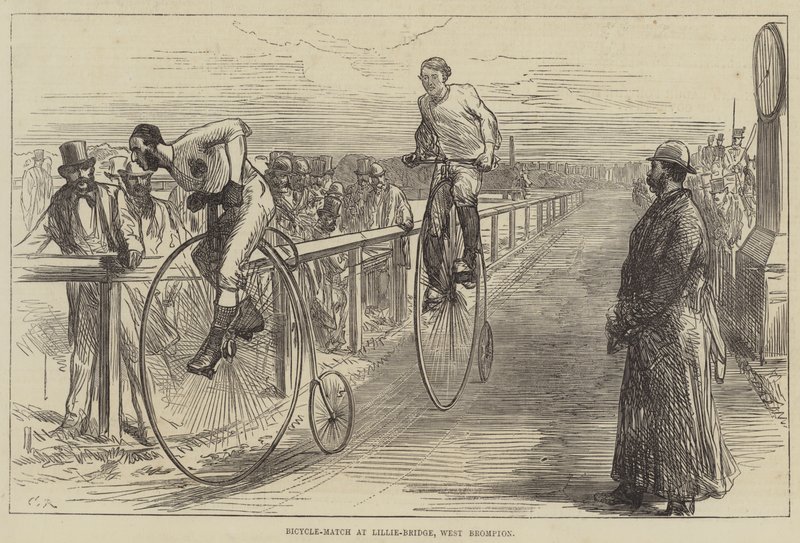 Bicycle-Match v Lillie-Bridge, West Brompton od Sir John Charles Robinson