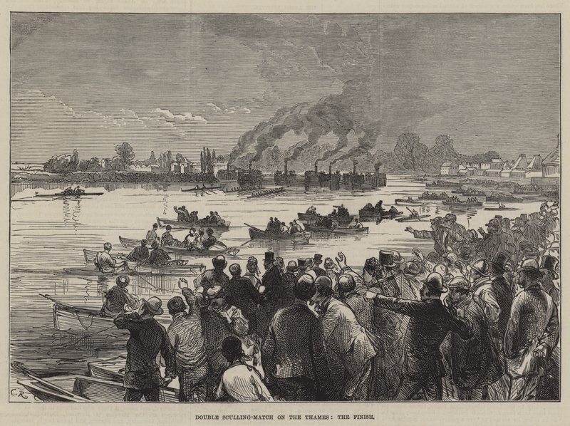 Double Sculling-Match na Temži, konec od Sir John Charles Robinson