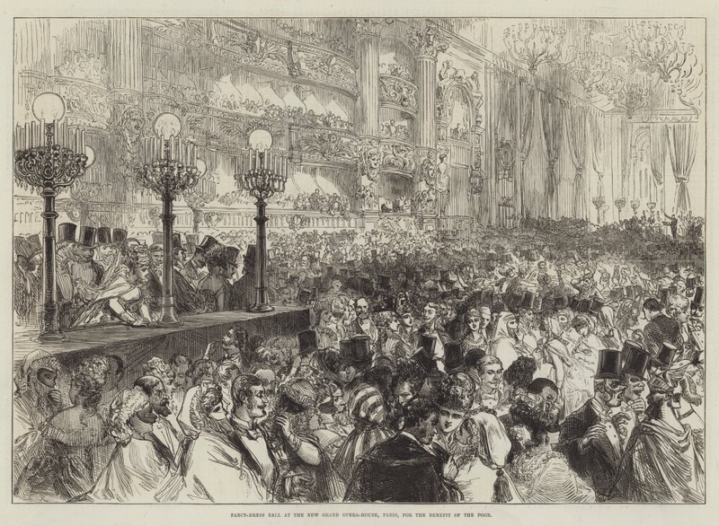 Maškarní ples v New Grand Opera-House v Paříži ve prospěch chudých od Sir John Charles Robinson