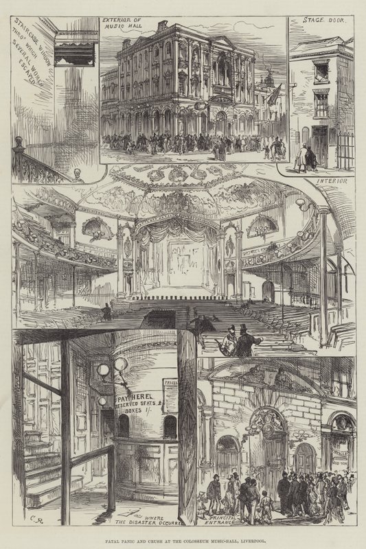 Fatal Panic and Crush v Colosseum Music-Hall, Liverpool od Sir John Charles Robinson
