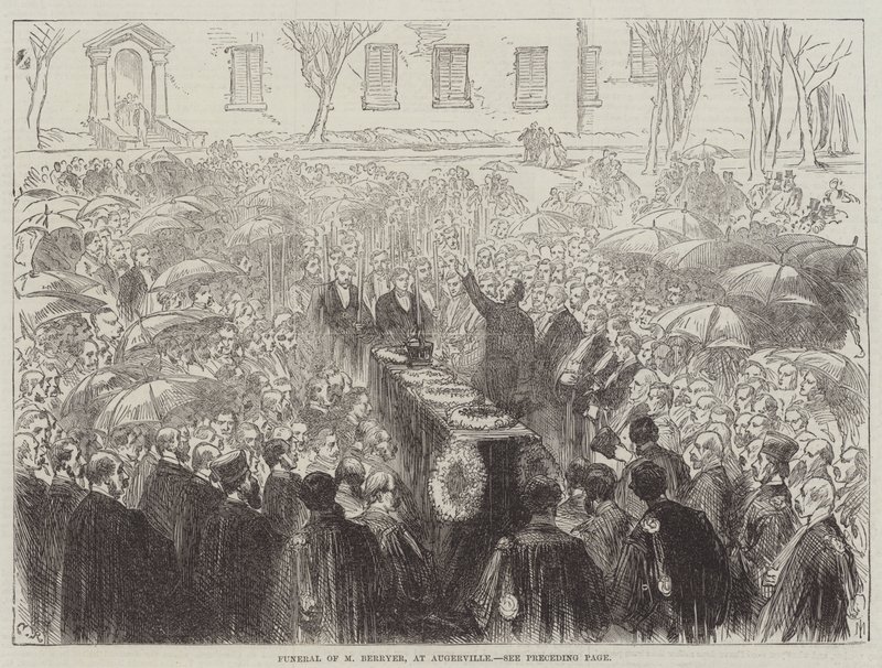 Pohřeb M. Berryera v Augerville od Sir John Charles Robinson