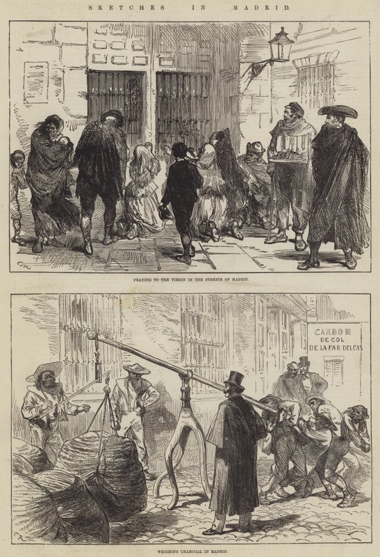 Skici v Madridu od Sir John Charles Robinson
