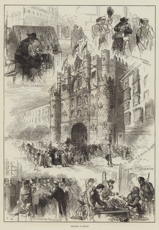 Skici v Madridu od Sir John Charles Robinson