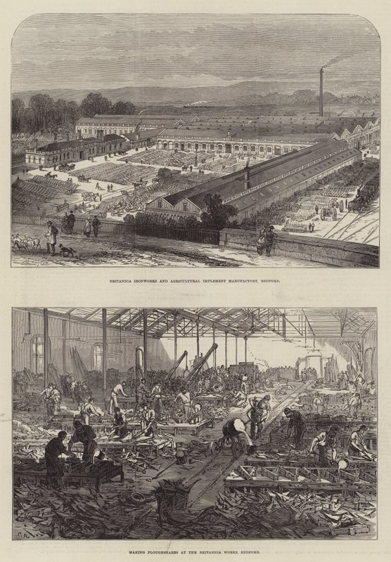 Britannia Works v Bedfordu od Sir John Charles Robinson
