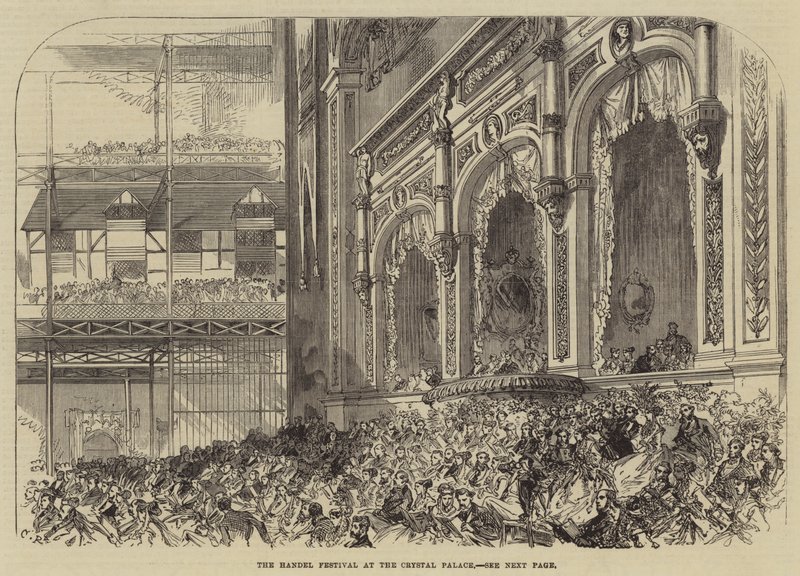 Händelův festival v Křišťálovém paláci od Sir John Charles Robinson