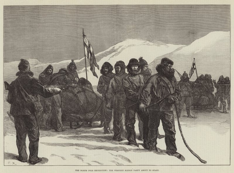 Expedice na severní pól, Western Sledge Party brzy začne od Sir John Charles Robinson