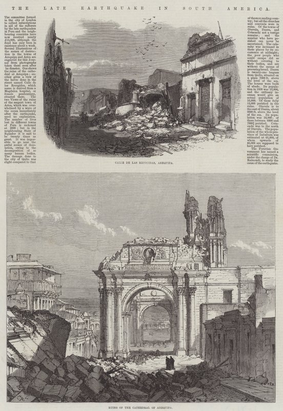 Pozdní zemětřesení v Jižní Americe od Sir John Charles Robinson