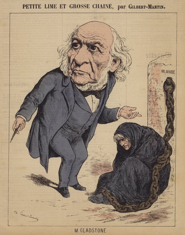 Malý pilník a velký řetěz (barevné gravírování) od Charles (after) Gilbert Martin