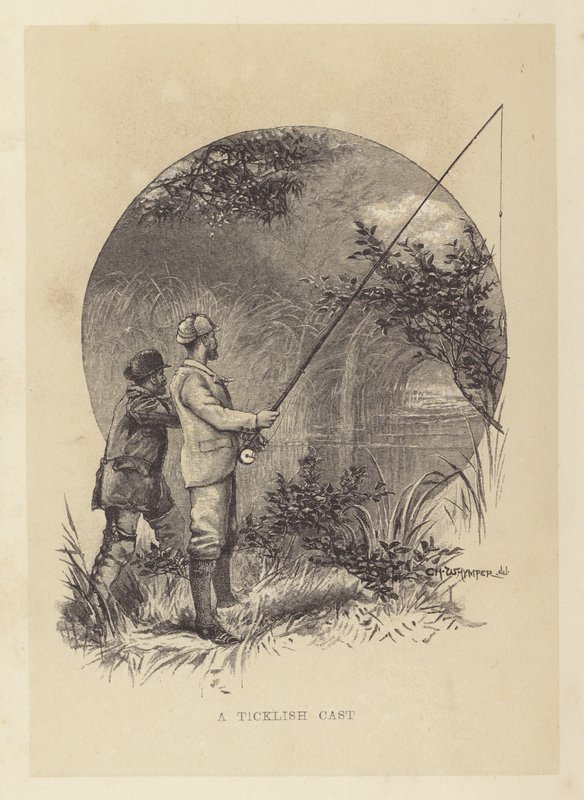 Rybaření: lechtivé obsazení (litho) od Charles (after) Whymper