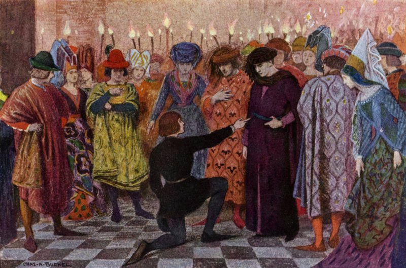 Johanka z Arku: Jeanne a dauphin (barevné lito) od Charles A. Buchel