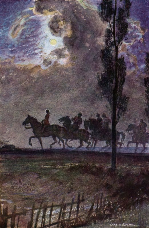 Johanka z Arku: Na cestě do Margny (barevné lito) od Charles A. Buchel