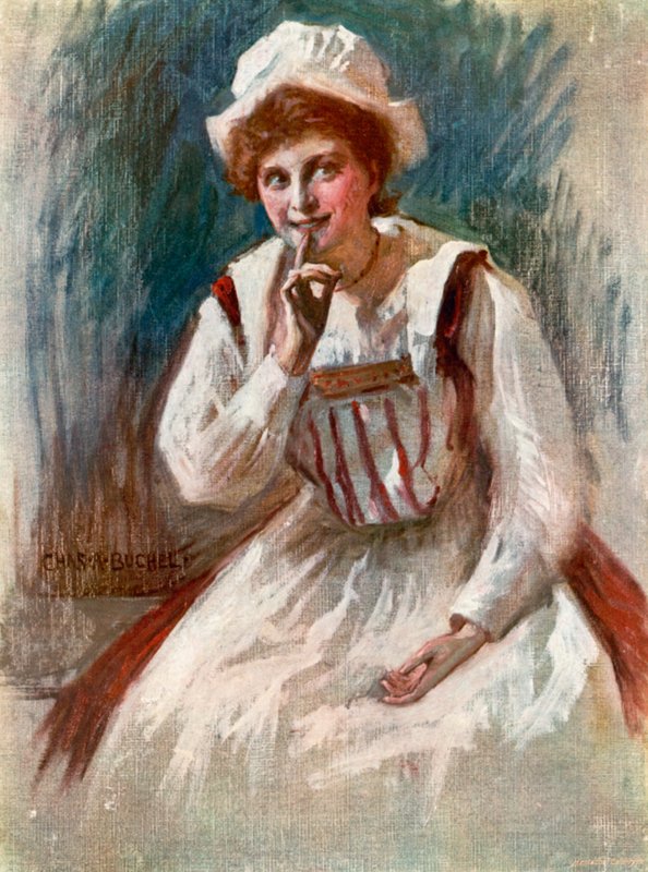 Dvanáctá noc: Maria, slečna Zeffie Tilbury (barevné lito) od Charles A. Buchel